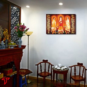 Tranh phật giáo tam thánh